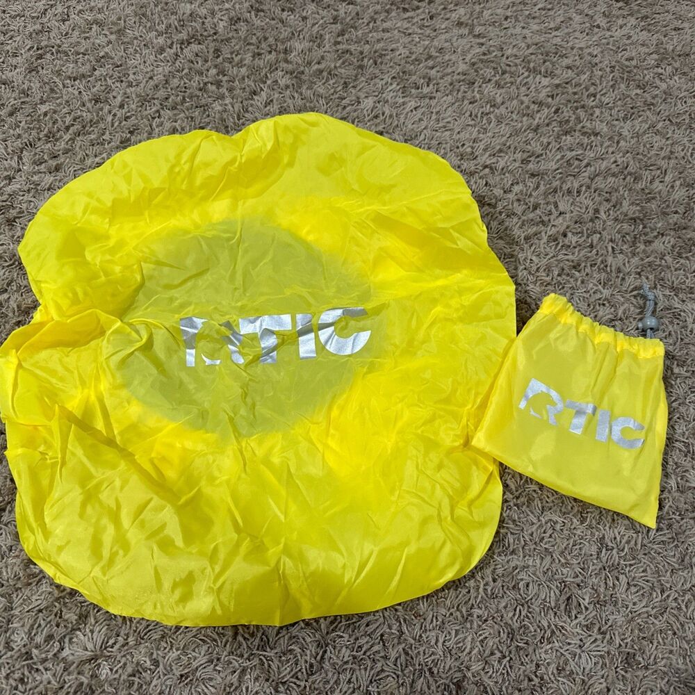 RTIC BACKPACK Cover Yellow With Storage Bag EUC